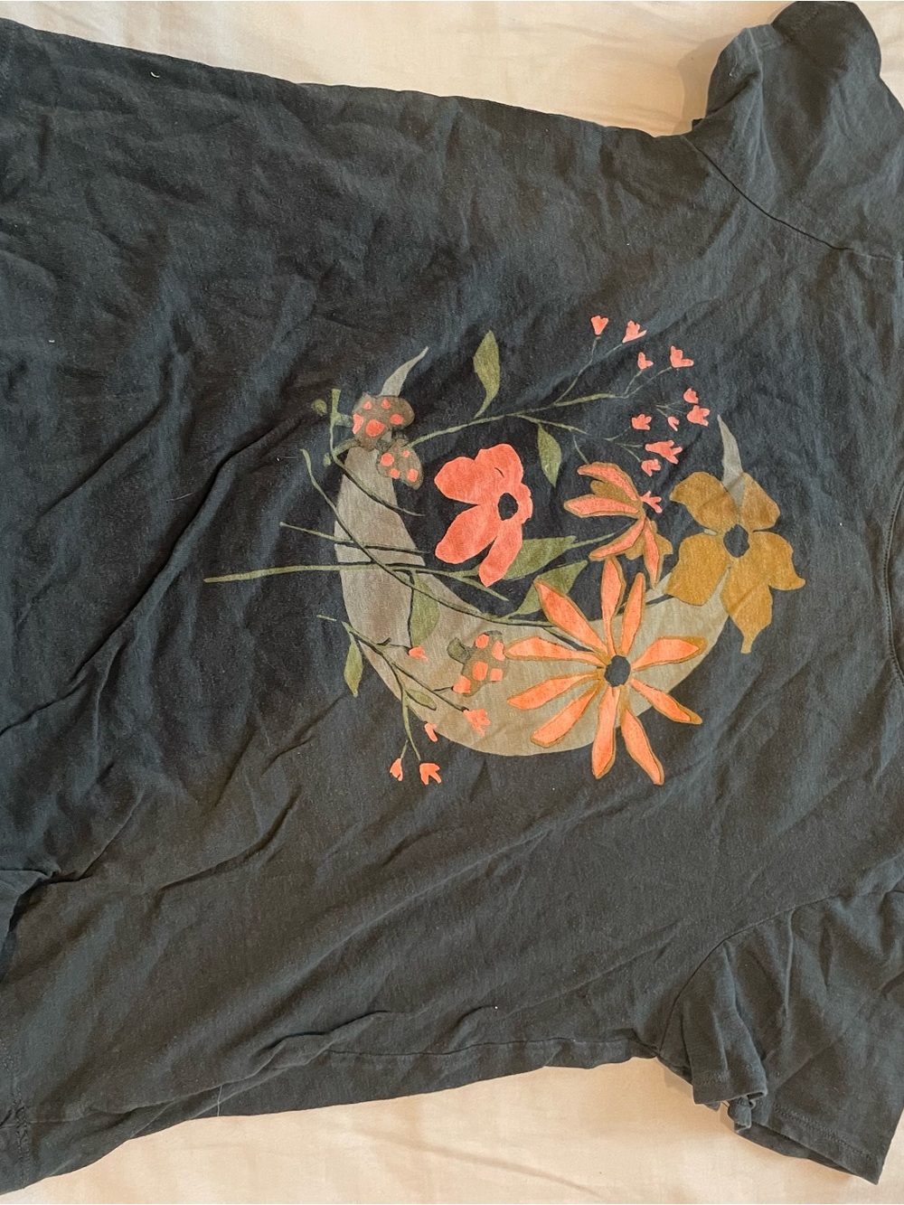 Old Navy Black Graphic Logo Tee